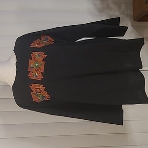 Vtg. Alfredos Wife Ethnic Aztec pullover top
